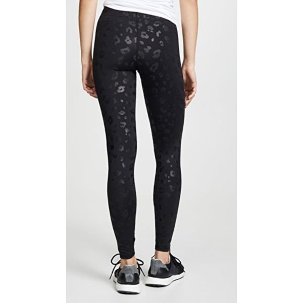 Black Cheetah Foil Leggings