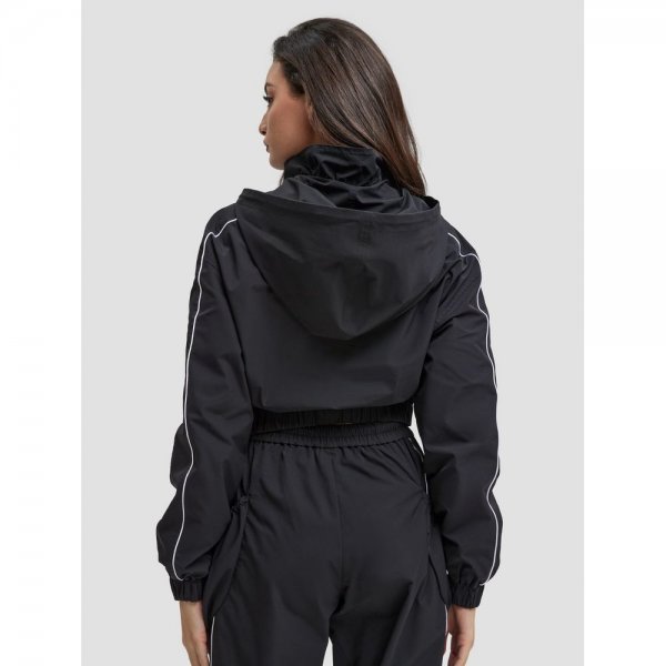 Long-Sleeve Drawstring Hooded Sports Jacket