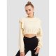 Shoulder Button Knit Sweatshirt