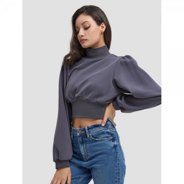 Turtleneck Tunic Sweatshirt