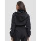 Long-Sleeve Drawstring Hooded Sports Jacket